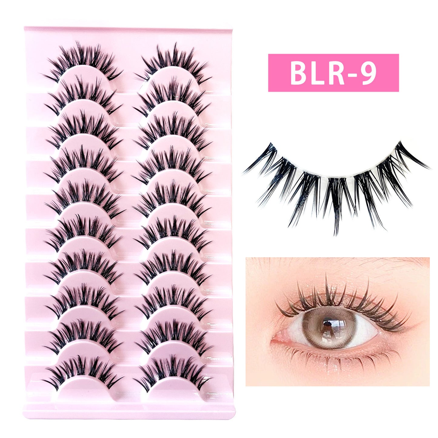 Faux cils 10 paires effet naturel