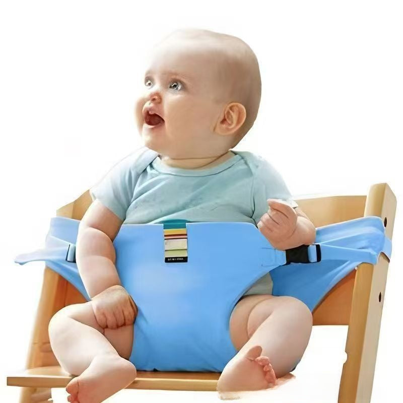 Chaise haute réglable pour bébé avec sangles de sécurité