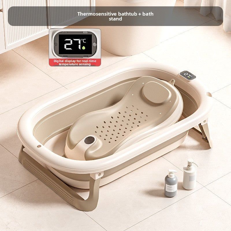 Baignoire pliable pour bébé avec accessoires