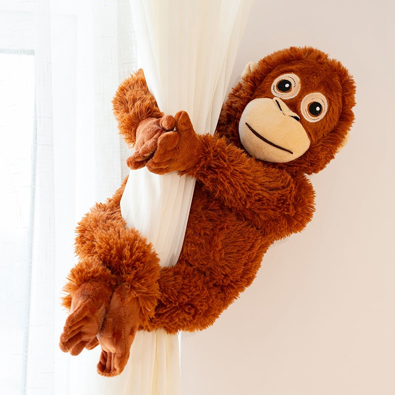 Sac à dos en peluche singe
