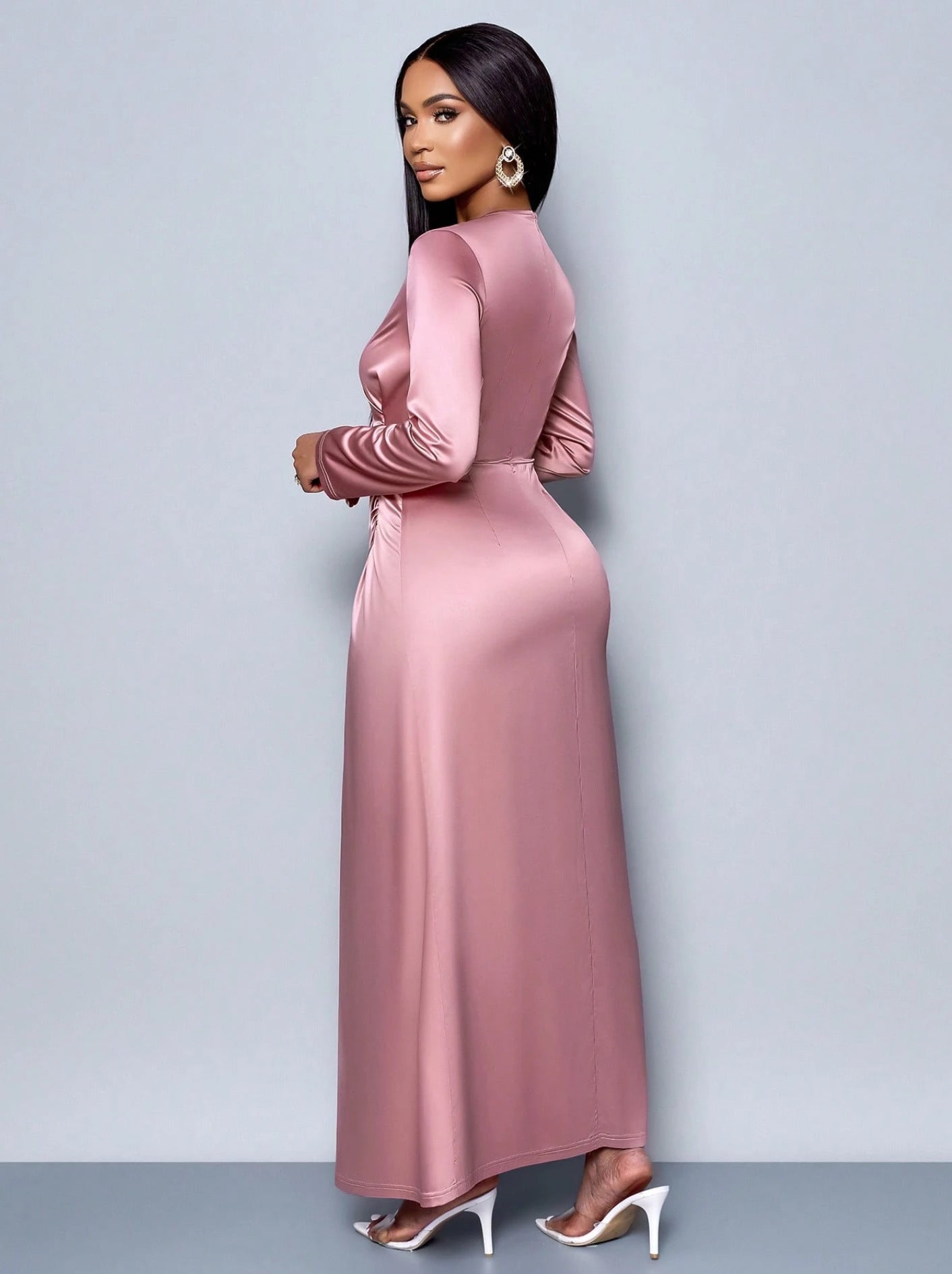 Robe en satin