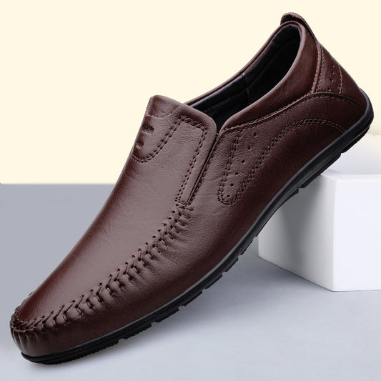 Chaussures de conduite en cuir pour hommes