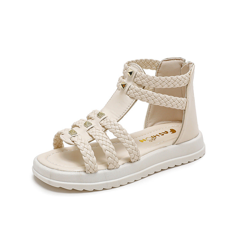 Sandales romaines ouvertes pour filles
