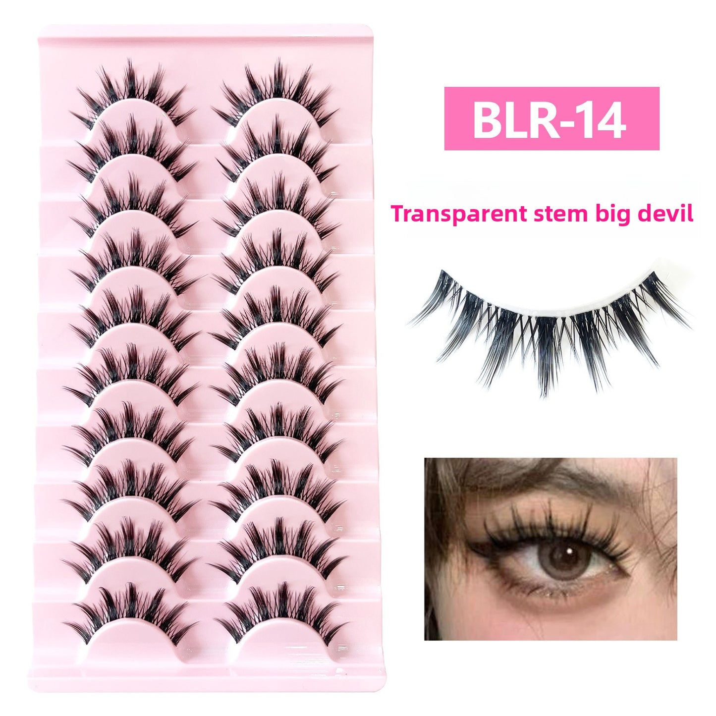 Faux cils 10 paires effet naturel