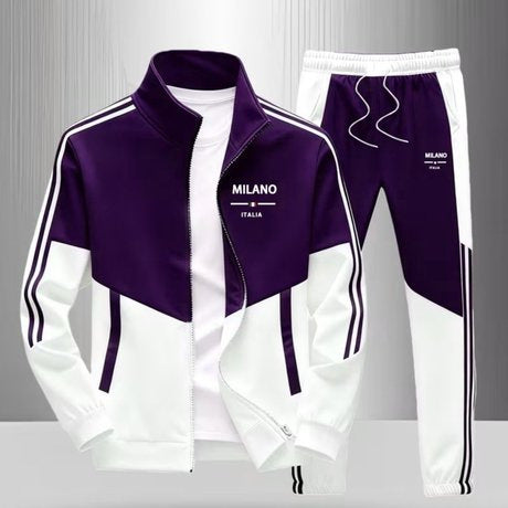 Ensemble veste zippée et pantalon pour hommes