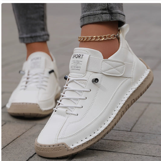 Chaussures plates décontractées pour femmes cousues à la main