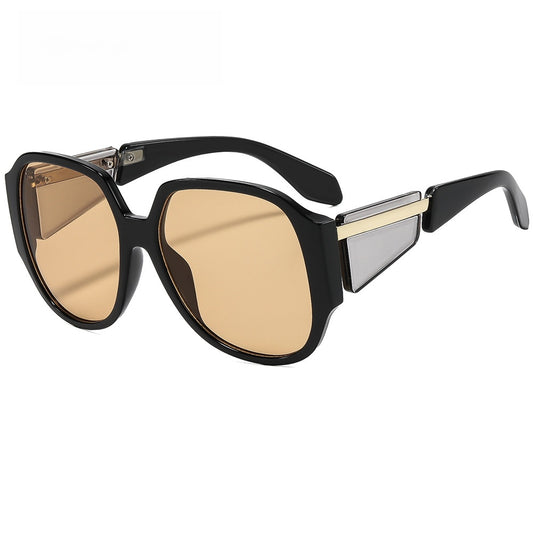 Lunettes de soleil à monture ovale à la mode avec protection UV