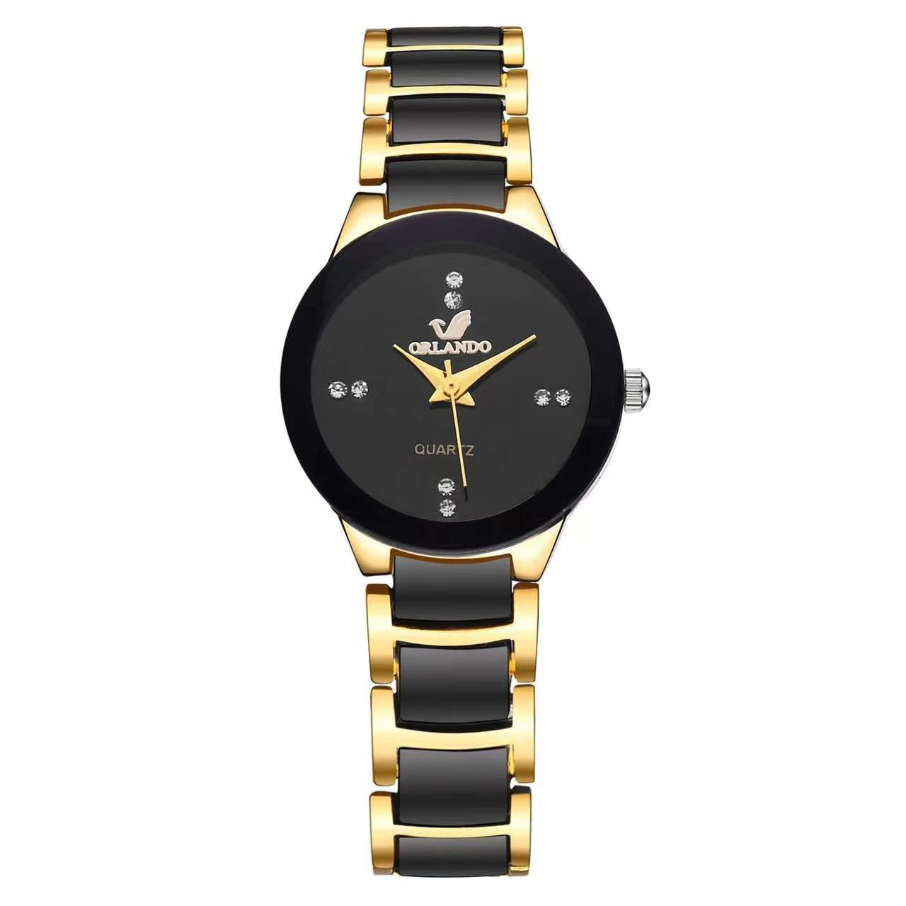 Montre Quartz Minimaliste à Cadran avec Bracelet en Acier
