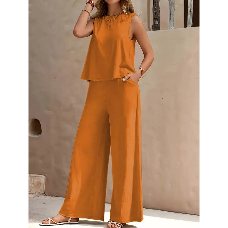 Ensemble pour femmes composé d'un gilet et d'un pantalon