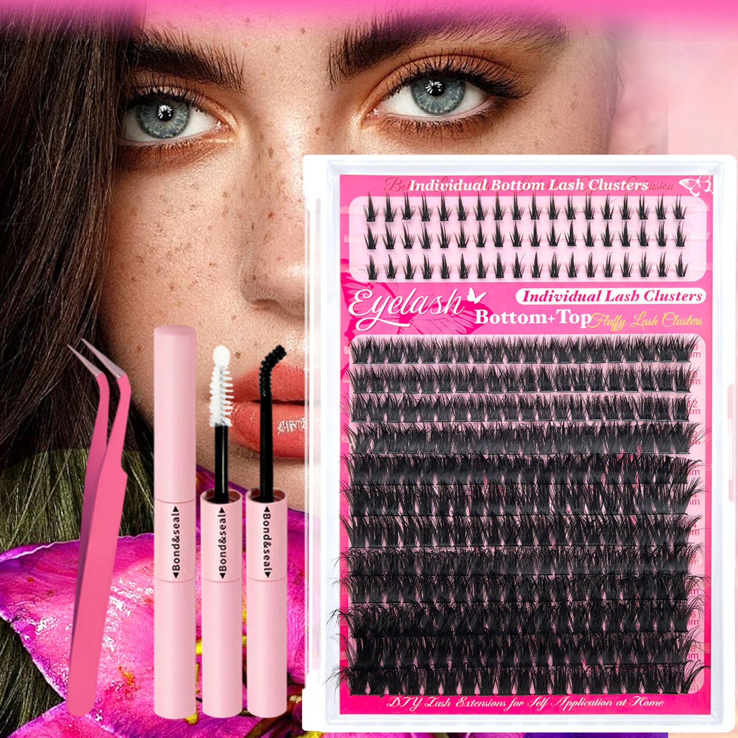 Faux cils volume duveteux pour cils inférieurs