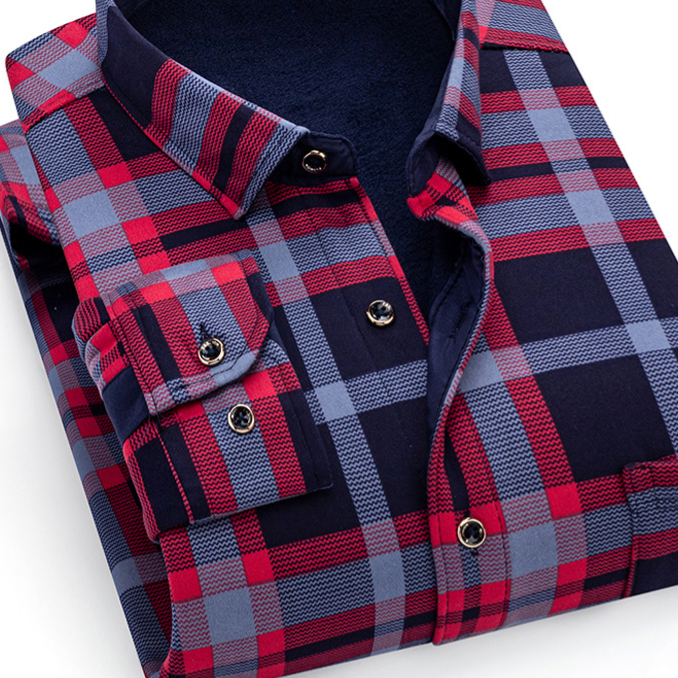 Chemise à carreaux pour homme