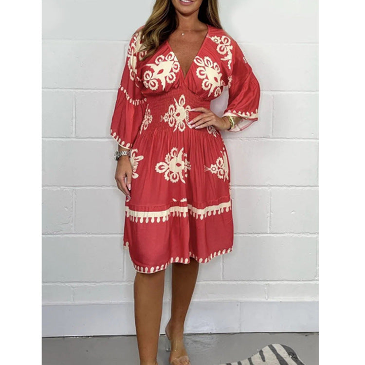 Robe imprimée pour femmes