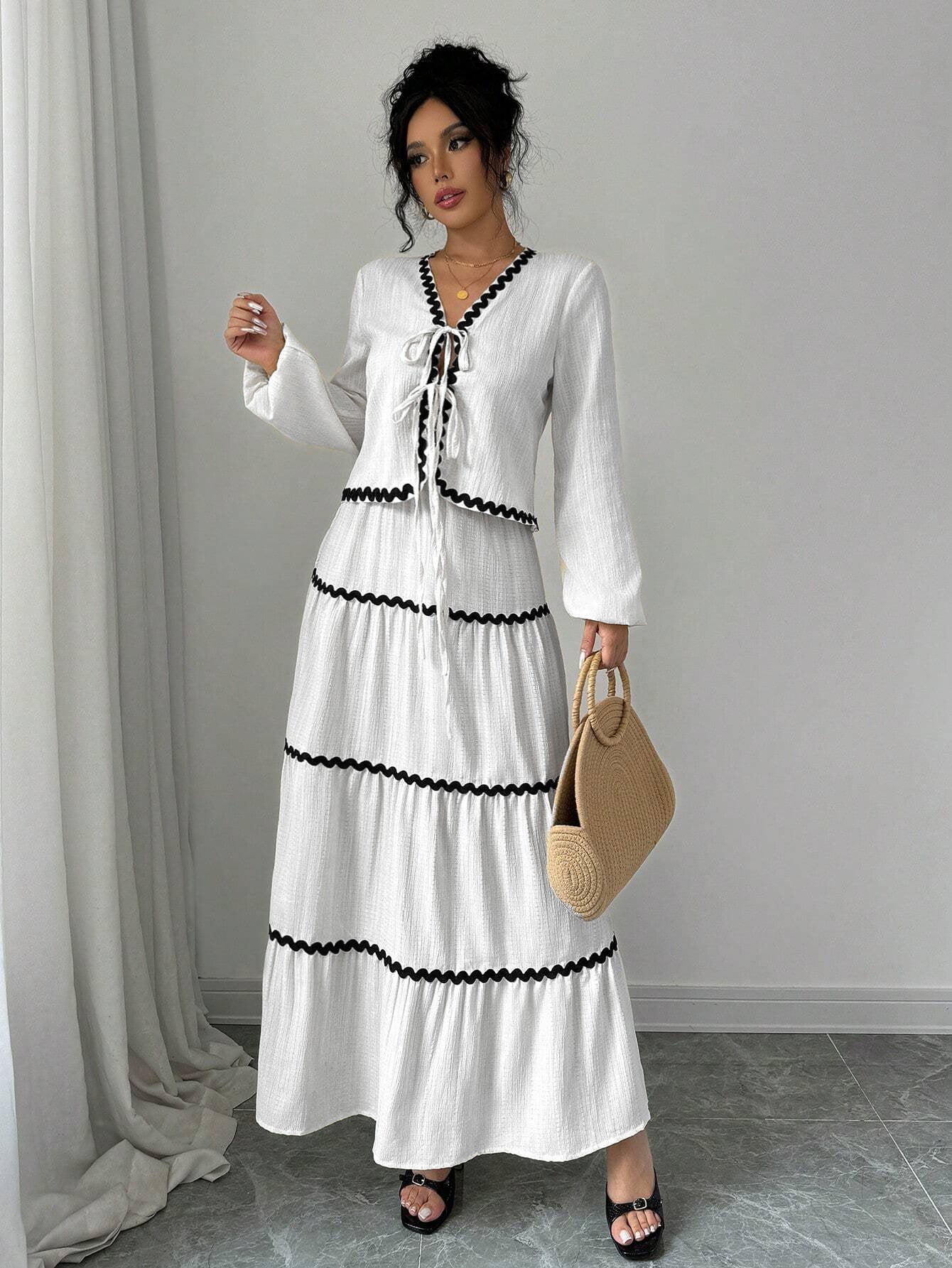 Robe ample à manches longues
