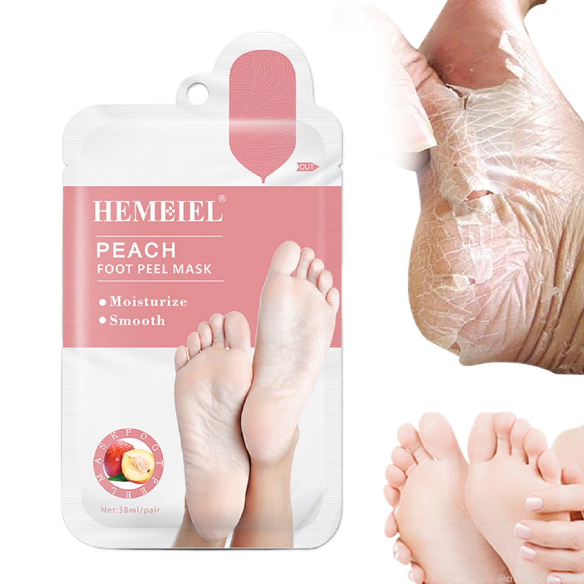 Masque exfoliant hydratant pour les pieds, éliminant les peaux mortes