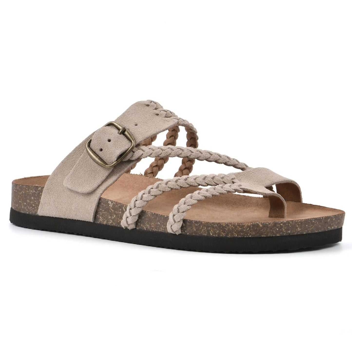 Sandales plates en tricot