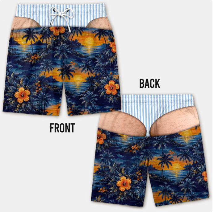 Pantalon de plage ample, short décontracté de vacances
