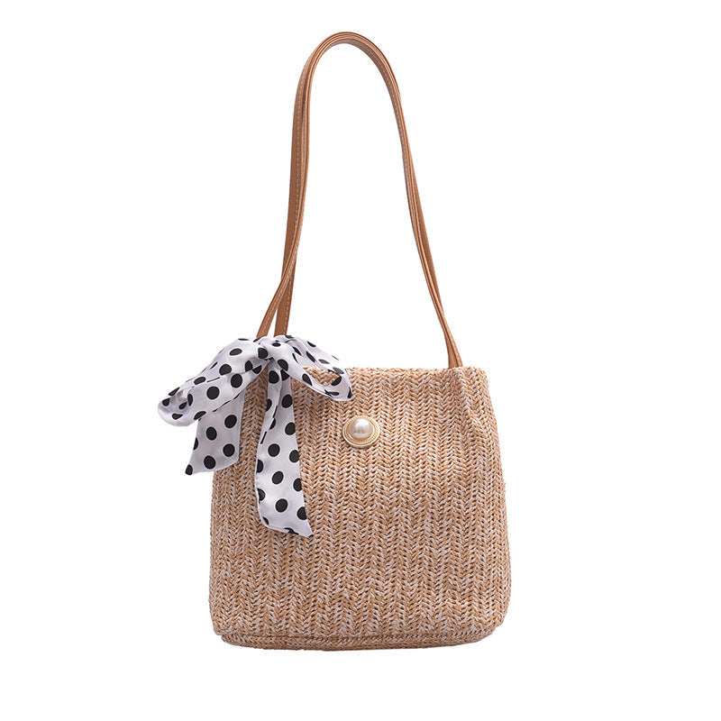 Sac seau à nœud et perles