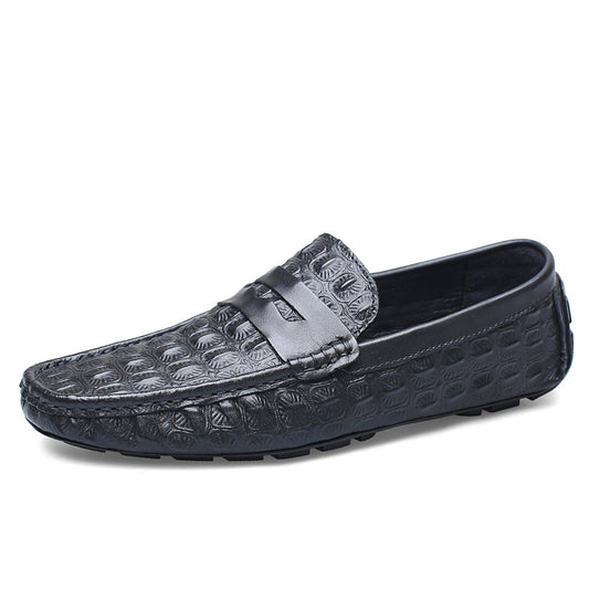 Chaussures :Mocassins en cuir véritable