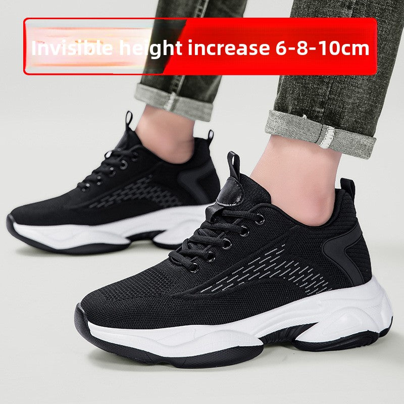 Chaussures décontractées respirantes pour hommes avec augmentation de taille
