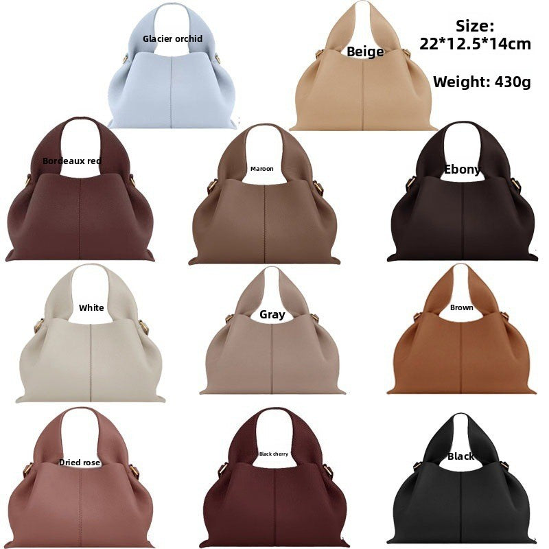 Sac bandoulière en cuir véritable à motif raviolis