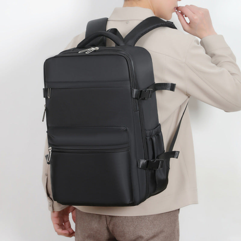 Sac à dos de voyage compressible avec compartiment pour ordinateur portable