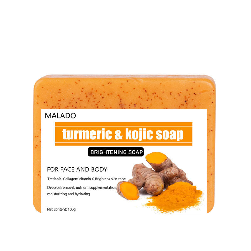 Savon au curcuma, granules de citron, savon à l'acide kojique