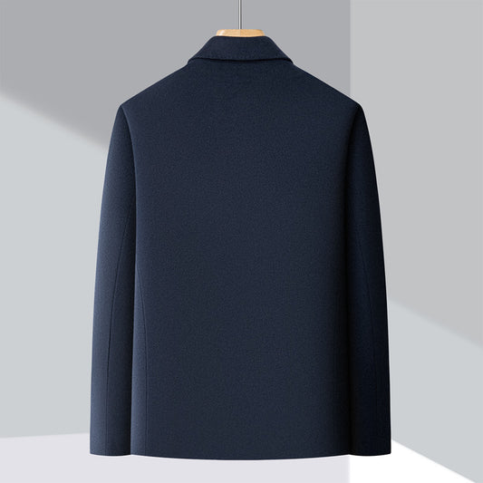 Veste à revers en laine mélangée pour homme