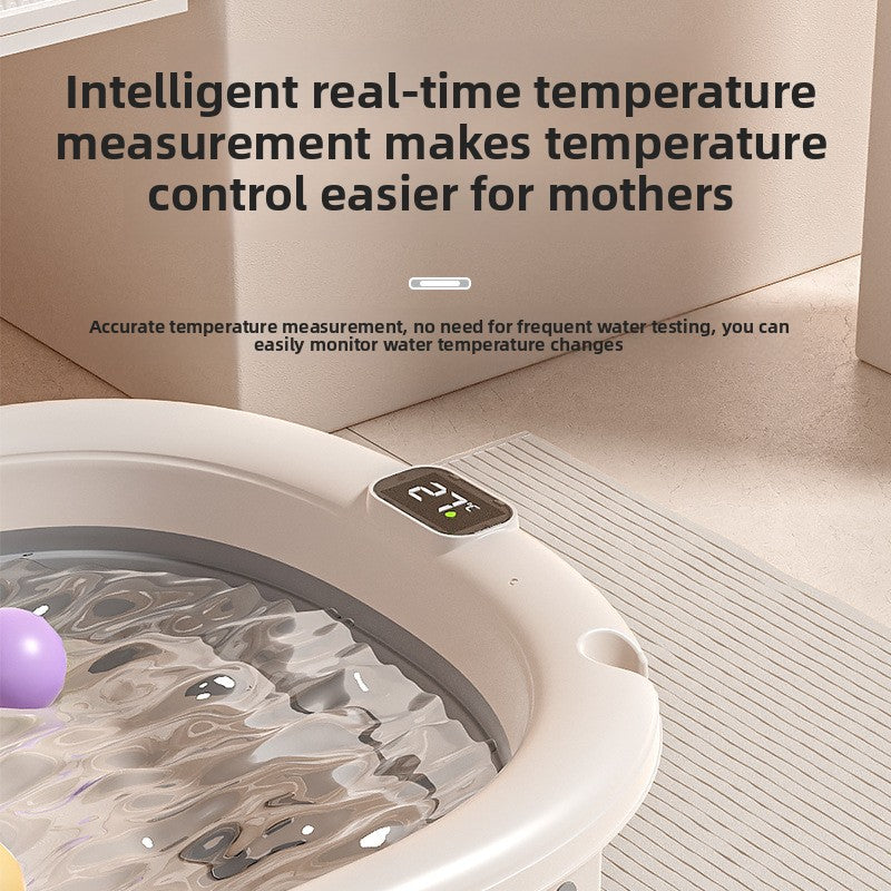 Baignoire pliable pour bébé avec accessoires