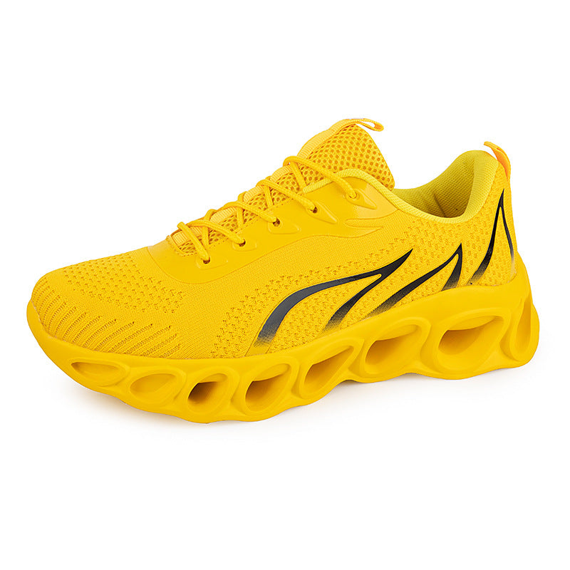 Chaussures de sport décontractées respirantes avec design flammes