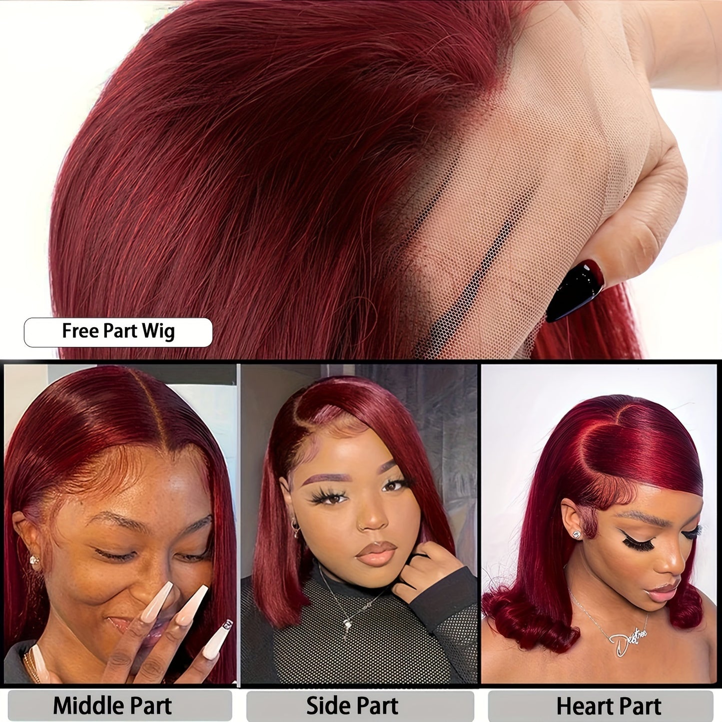 Perruque en cheveux humains