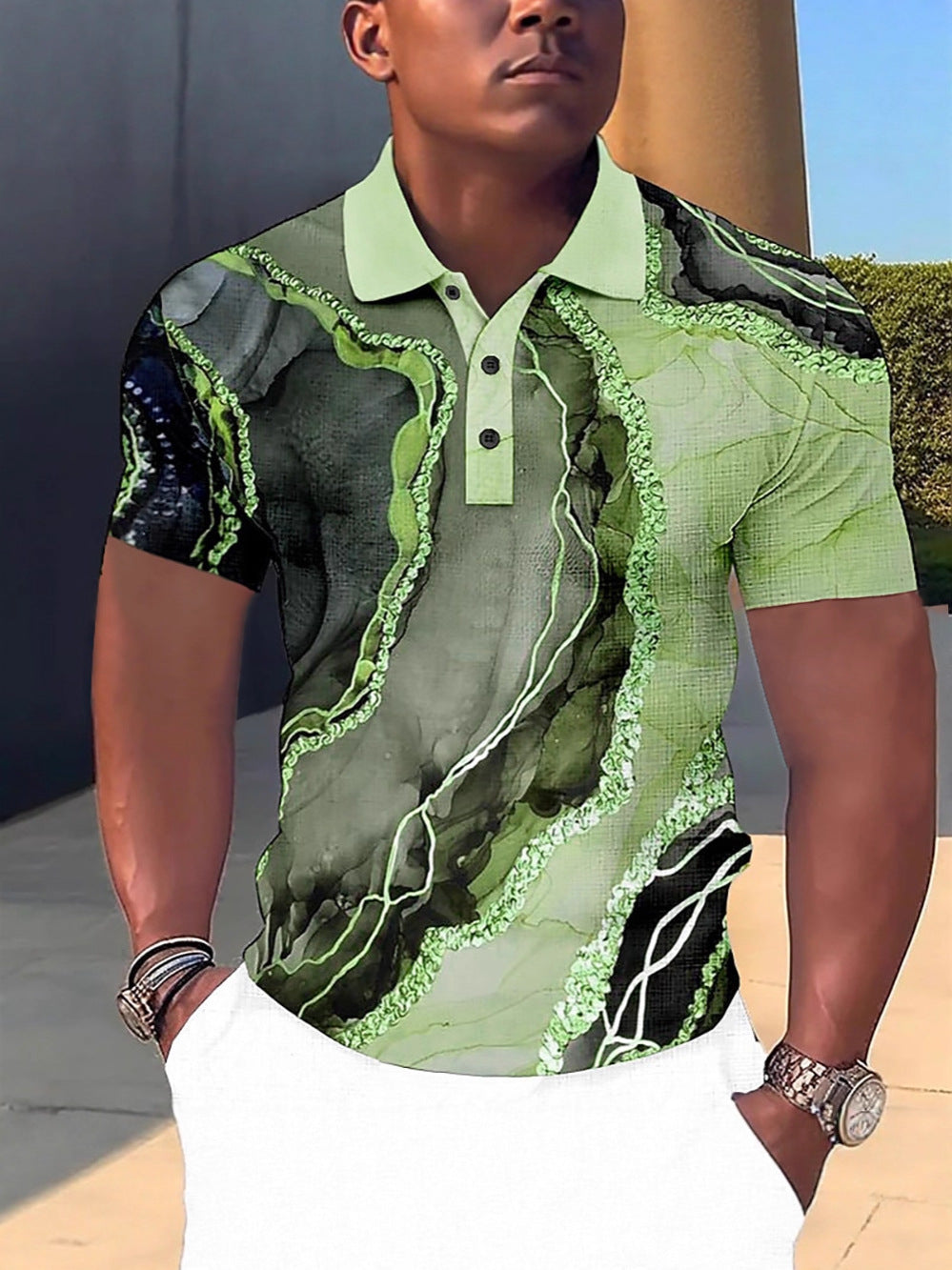 Polo à revers imprimé en 3D personnalisable