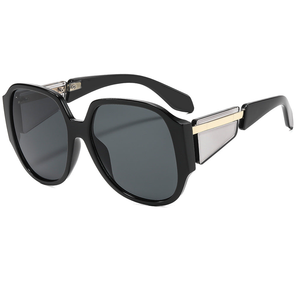 Lunettes de soleil à monture ovale à la mode avec protection UV