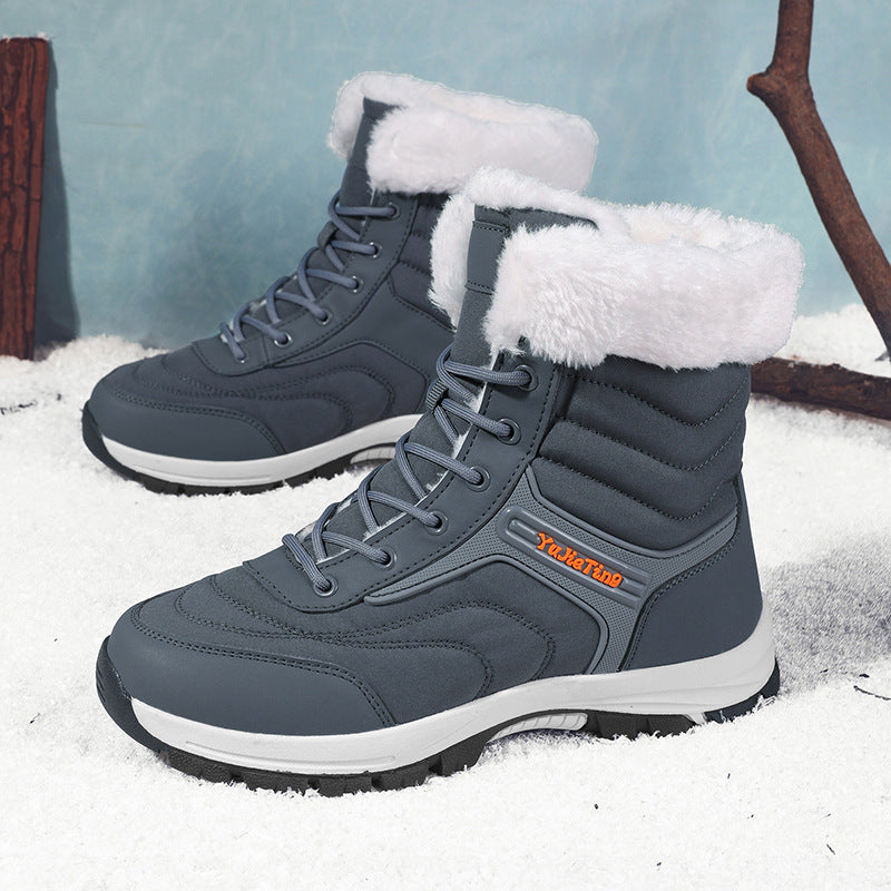Bottes de neige isolées en tissu épais