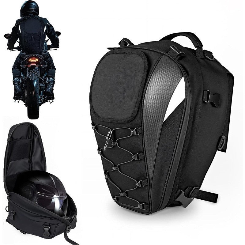 Sac à casque pour siège arrière de moto, extensible et étanche, sac à dos de conduite