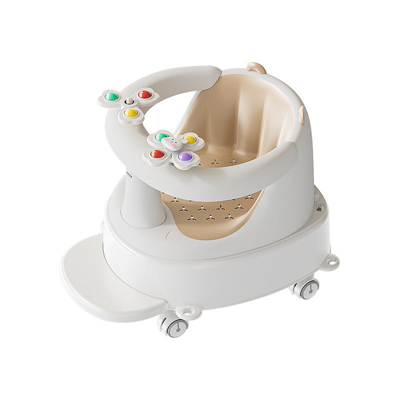 Chaise d'apprentissage pour le bain des nourrissons avec base antidérapante