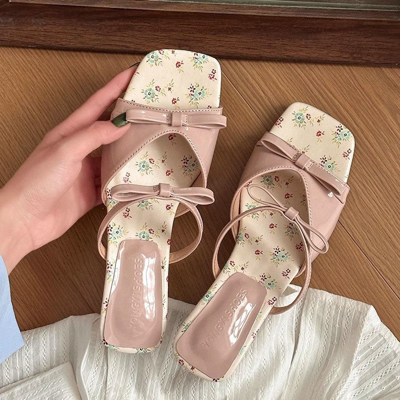 Chaussures :Sandales compensées pour femmes, talons hauts style français