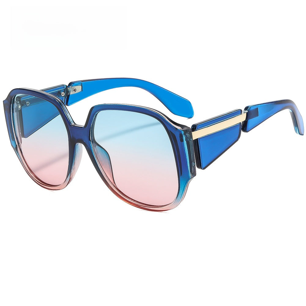 Lunettes de soleil à monture ovale à la mode avec protection UV