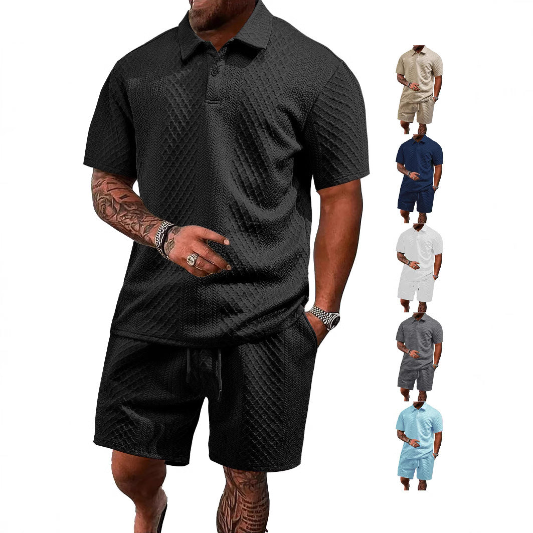Polo d'été jacquard pour homme