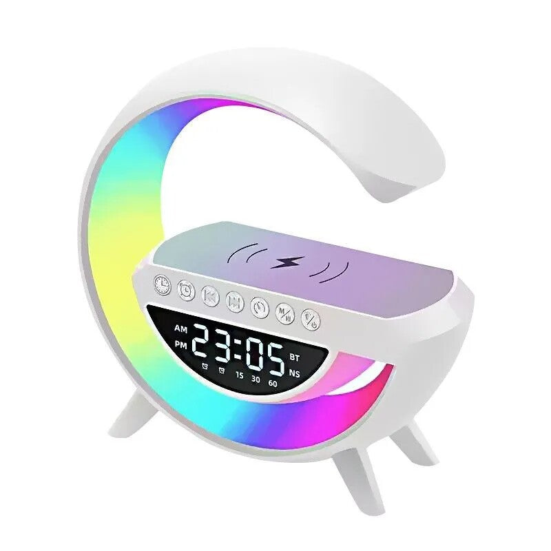 Lampe multifonctionnelle avec haut-parleur Bluetooth et chargeur sans fil