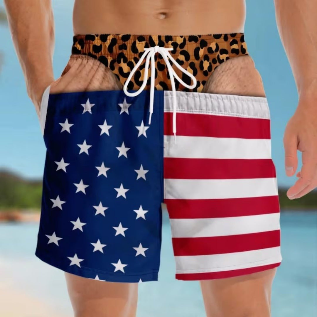 Pantalon de plage ample, short décontracté de vacances