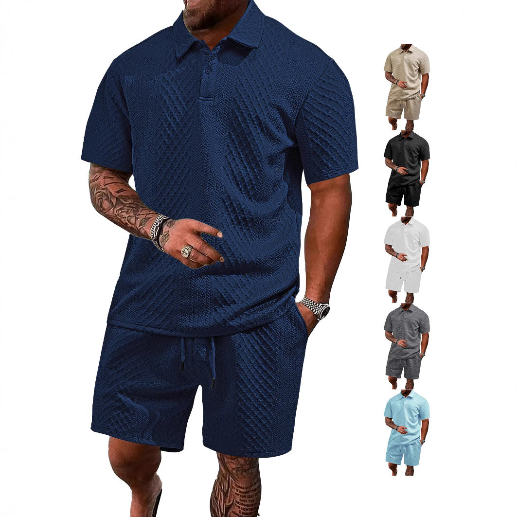 Polo d'été jacquard pour homme