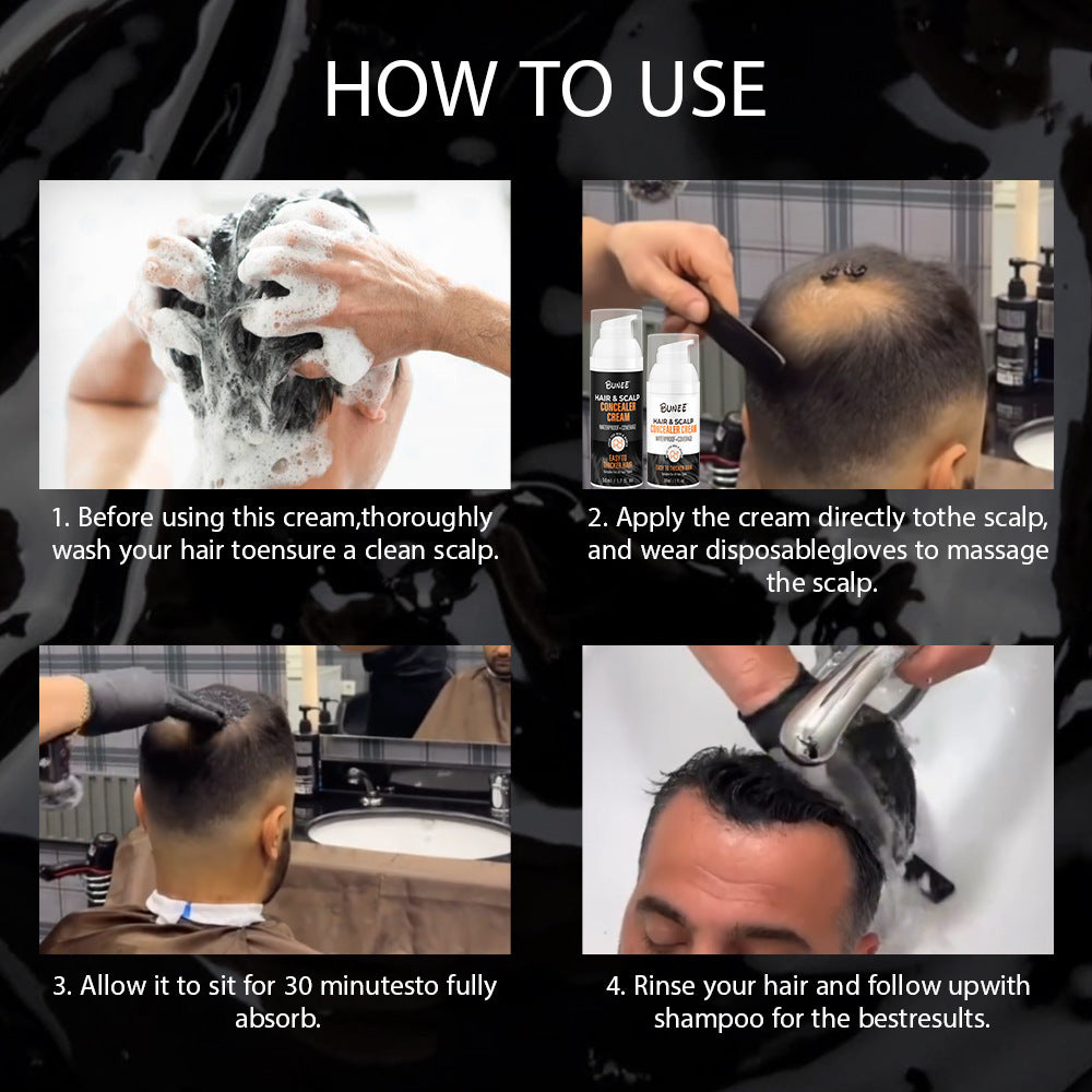 Cache-cuir chevelu pour cheveux clairsemés