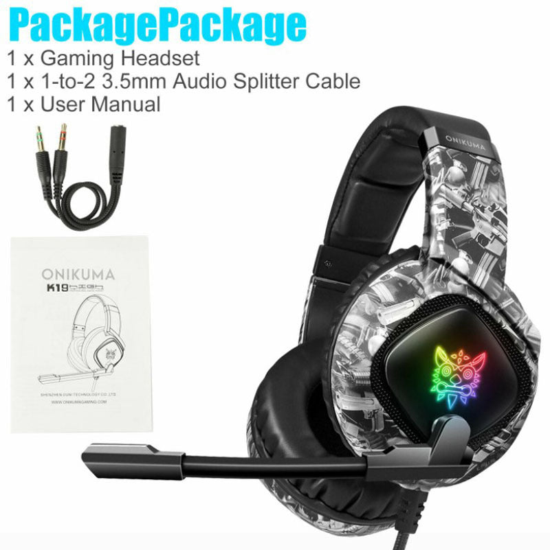 Casque de jeu ONIKUMA K19 RGB
