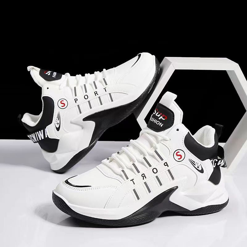 Chaussures de sport décontractées pour hommes, montantes, en maille respirante