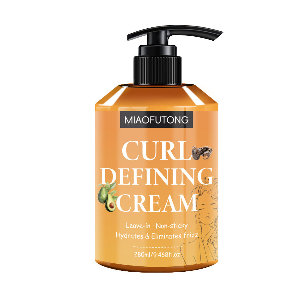 Crème Définissante de Boucles Élastiques pour Cheveux Naturellement Rebondissants