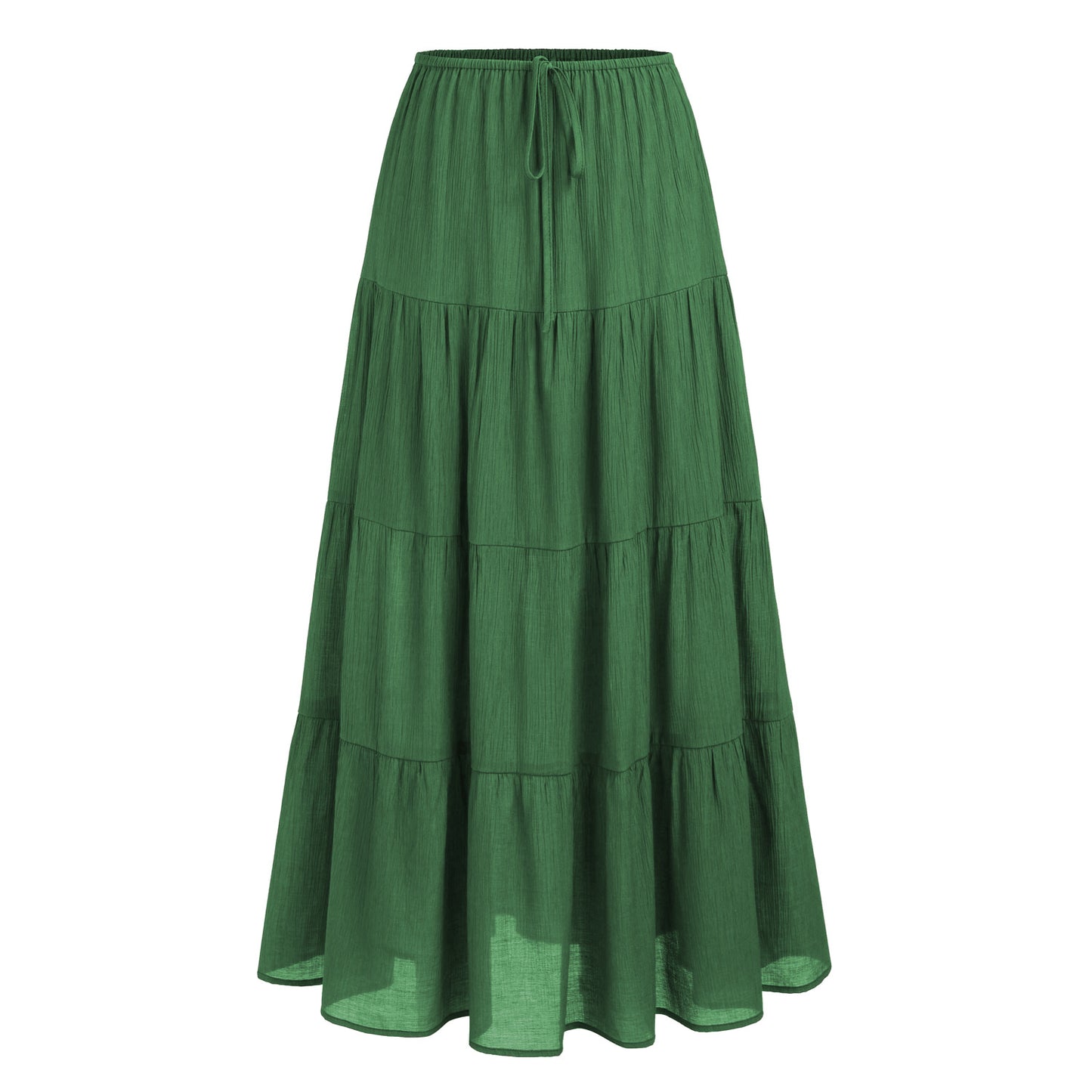 Jupe longue taille haute pour femmes avec dos lacé