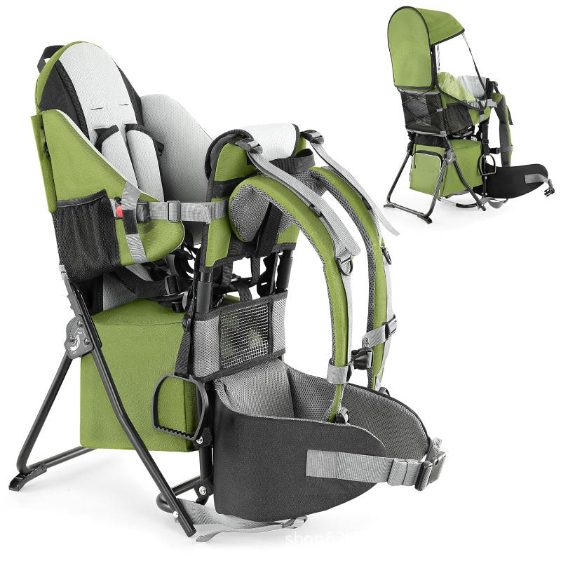 Porte-bébé de randonnée réglable avec cadre pliable