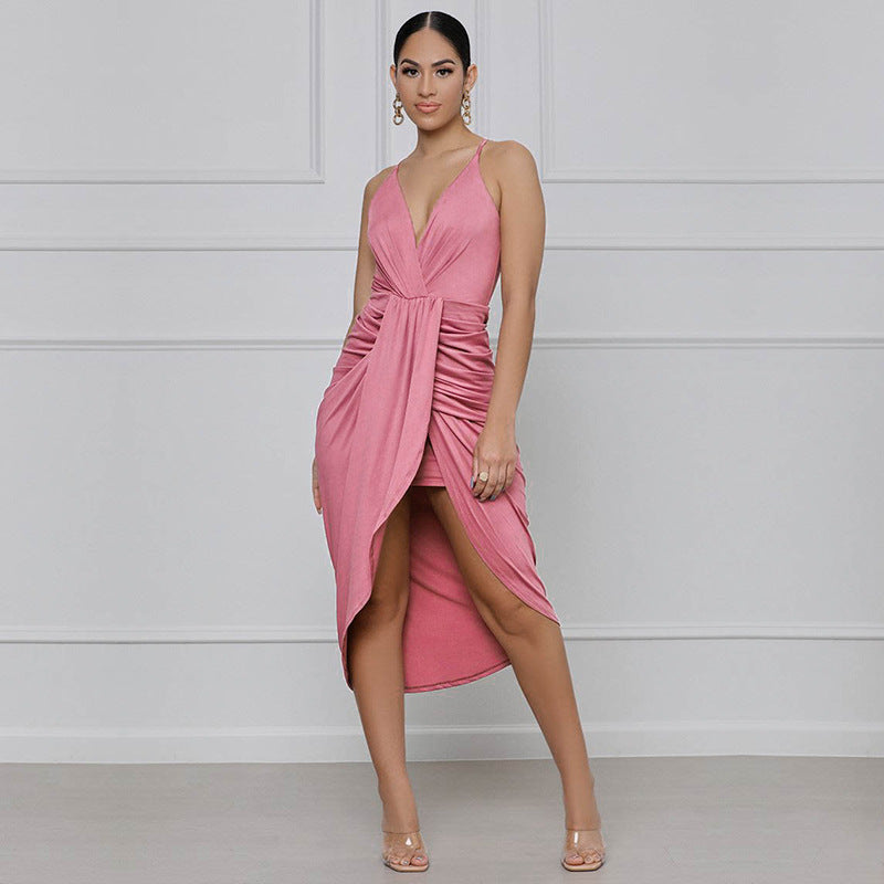 jupe fourreau rose