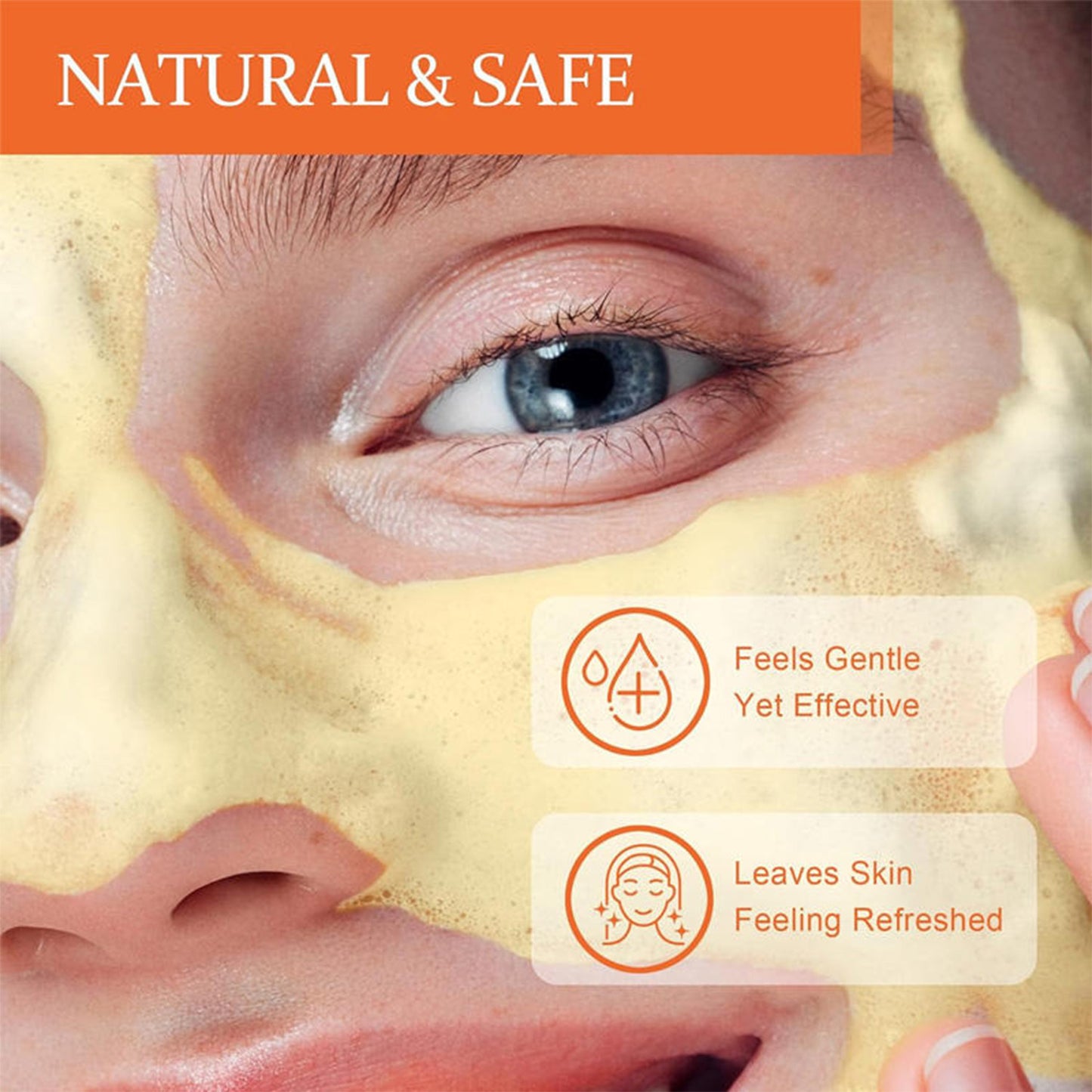 Nettoyant visage au curcuma et à l'acide kojique