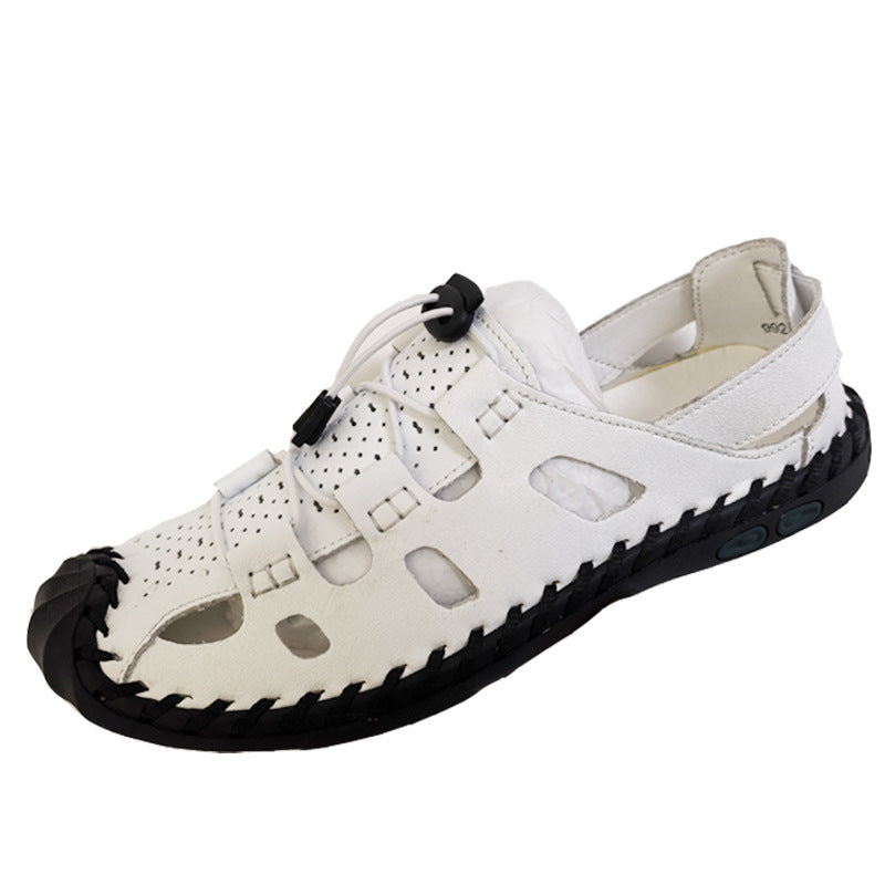 Sandales en cuir respirantes pour hommes